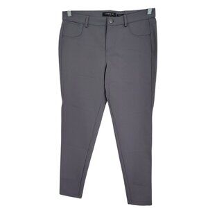 Lafayette 148 New York Womens Gray‎ Mercer Pants Mid Rise Stretch Size 8